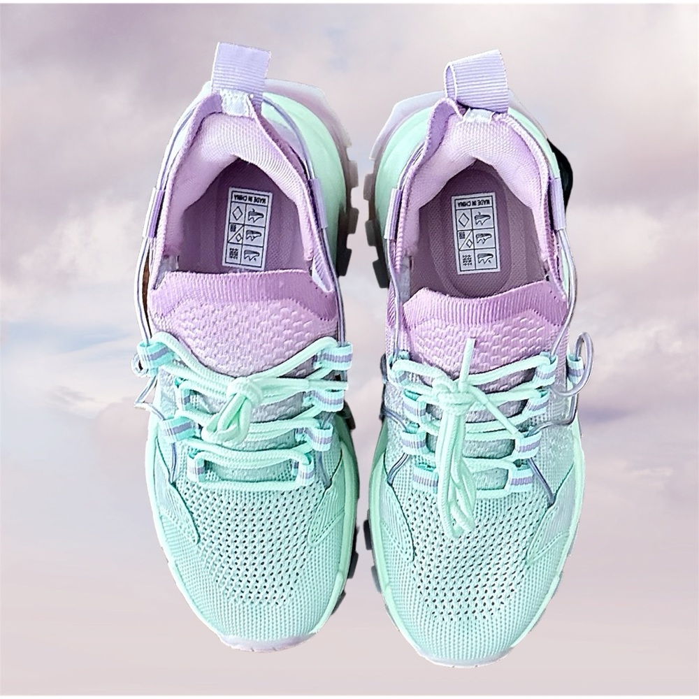 NWOT! YELANA CYAN PURPLE  WOMEN LIGHT WEIGHT RUNNING SHOES - Picture 7 of 8